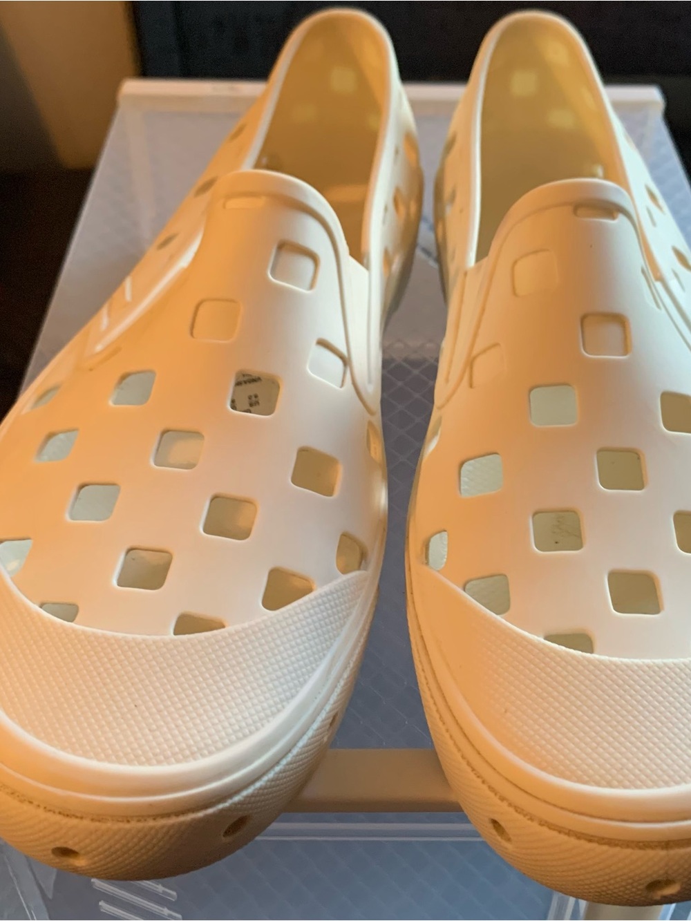Vans Women’s Slip-On Ventilated Sandals in White